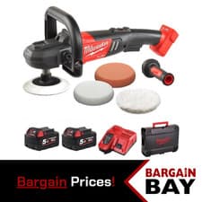 Image of Milwaukee M18FAP180-502X 18V Fuel 180mm Polisher Kit, 2 x 5.0ah Batteries