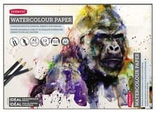 Image of Derwent Watercolour Pad 300 gsm / 140lb - A2 (Ideal for Inktense & Artbar)