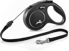 Image of Flexi New Classic Retractable Lead Cord, Medium, Black