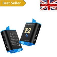 Image of Lightweight 2000mAh Replacement Batteries for GoPro Hero 12/11/10/9 - Dual Pack