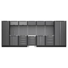 Image of Sealey Superline PRO® Storage System with Stainless Worktop 4.9m APMSSTACK17SS