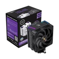 Image of CPU Air Cooler RGB with Temperature Display Black 120mm Intel/AMD