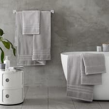 Image of Catherine Lansfield Bathroom Towels Soft and Absorbent Zero Twist Cotton
