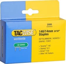 Image of Tacwise 0349 Type 140/14mm Heavy Duty Galvanised Staples Pack of 2000 Silver
