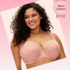 Image of Elomi Lucie Bra Plunge Cup |Plus Size Bras | Lingerie 4490 FREE SHIPPING