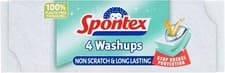 Image of Spontex Washups Non Scratch Sponge Scourers, Pack of 4
