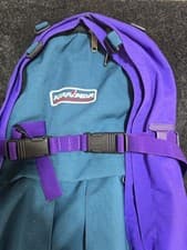 Image of Karrimor Daysack Rucksack Backpack 35L, Iconic Green Purple, Rare Original Find