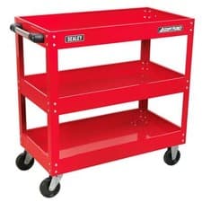 Image of Sealey Workshop Trolley 3-Level Heavy Duty Garage & Workshop Trolley/Cart CX108