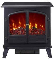 Image of Focal Point Weybourne 1850W Matt Black Electric Stove, RRP £260