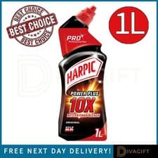 Image of HARPIC PRO POWER PLUS TOILET CLEANER ORIGINAL 1L SIZE KILLS 99.9% OF BACTERIA