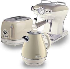 Image of Ariete ARPK4 Retro Style Jug Kettle, 2 Slice Toaster and Espresso Machine Set