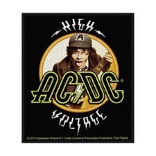Image of AC/DC Standard Patch : HIGH VOLTAGE : Official Licenced Merch album cover gift
