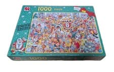 Image of Christmas Shopping Jumbo 1000 Piece Jigsaw Puzzle Limited Edition - New Sealed