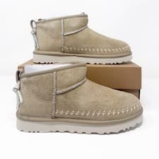 Image of UK 5 - UGG Classic Ultra Mini Biarritz Boots - Mustard Seed