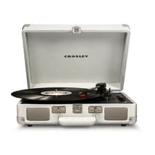Image of Crosley Cruiser Turntable Deluxe White Sand Bluetooth Vinyl Record Player