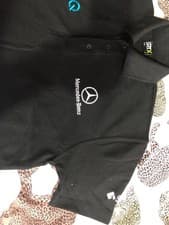 Image of MERCEDES - BENZ POLO SHIRT MEDIUM EQ AMG BLACK NEW