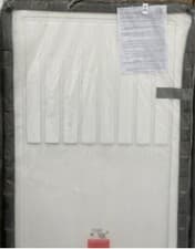 Image of Nuie White 1600mm x 800mm Rectangular Walk In Shower Tray with Centre Edge Waste
