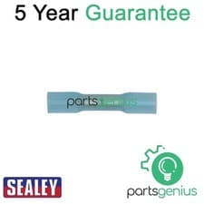 Image of Sealey Heat Shrink Butt Connector Terminal 5.8mm Blue Pack of 100 BTSB100