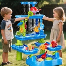 Image of Large Sand & Water Table Kids Rain Showers Splash Pond Garden Beach Sandpit Toys