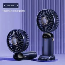 Image of 2-in-1 Portable Travel Mini Handheld /Table Fan 5 Speed USB-C Rechargeable