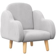 Image of Kids Mini Chair Toddlers Armchair Cloud Shaped Childrens Playroom Bedroom Grey