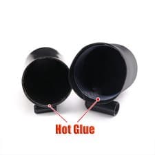 Image of 8mm-130mm Glue Lined Heat Shrink End Cap,Cable Connector Cable Sealing Cap Black