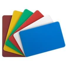 Image of Canmac Commercial Kitchen Heavy Duty Chopping Cutting Plastic Board 400x300x20mm