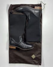 Image of Muck Boot Company Bukan Tall Leather Neoprene Boots - Women’s UK 8 Stacked Heel