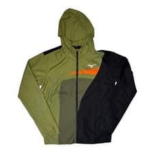 Image of Mizuno Mens Release Hooded Jacket Green