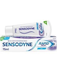 Image of Sensodyne Rapid Relief Toothpaste, Daily Fast 75 ml (Pack of 1), Multicolour