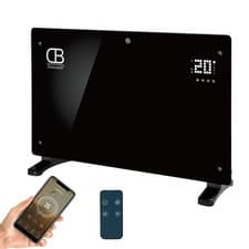 Image of Electric Glass Panel Heater Radiator Portable WiFi Thermostat Wall Mounted Slim