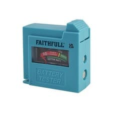 Image of Faithfull Battery Tester for AA, AAA, C, D & 9V
