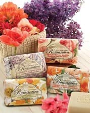 Image of Nesti Dante Romantica Soaps 250g /Rose&Peony,Lavender&Verbena,Wisteria&Lilac/