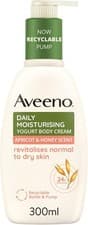 Image of Aveeno Daily Moisturising Yogurt Body Cream, Apricot & Honey Scent, With Nouris