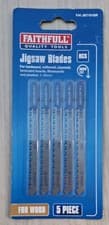 Image of Faithfull Laminate/Wood Jigsaw Blades Pack of 5 T101BR FAIJBT101BR