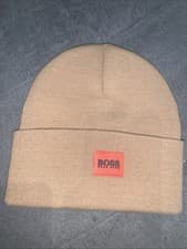 Image of Unisex Hugo Boss Beige Beanie Hat One Size