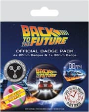 Image of Back to The Future Delorean Badge Pack