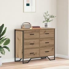 Image of Modern 6 Drawer Chest of Drawers Storage Bedroom Living Room Cabinet Cupboard