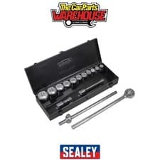 Image of Sealey AK2585 Premier Socket Set 3/4"Sq Drive 12-Point 15pc