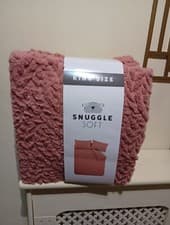 Image of Snuggle Soft Cable Knit Fleece Bedding Set Duvet cover &  pillowcase Pink King 