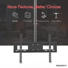 Image of Ceiling TV Bracket Swivel Tilt for 32 40 42 43 46 47 50 55 65'' LCD LED Plasma