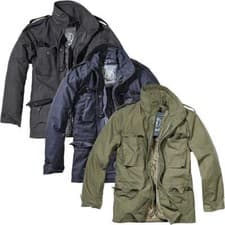 Image of Brandit Mens Classic M65 Field Jacket Removable Quilted Liner Military Army Coat
