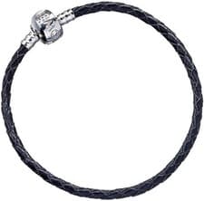 Image of Harry Potter Black Faux Leather Charm Bracelet -S-18cm, By The Carat Shop 
