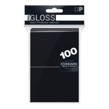 Image of Ultra Pro Deck Protector Solid Black 100-Pack (Standard Size)
