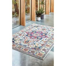 Image of ASIATIC NOVA WHITE MULTI NV24 Rug 120cm x 170cm