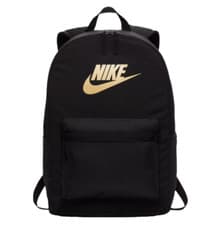 Image of NIKE Heritage Backpack Unisex Black School Bag Sports Travel Gym Rucksack Straps