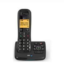 Image of BT XD56 Single Cordless Phone with Answering Machine - Black, 086933