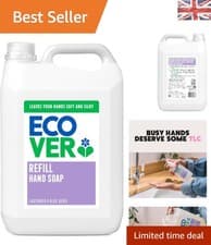 Image of Ecover Lavender & Aloe Vera Hand Soap Refill 5L - Gentle pH Balanced Cleansing