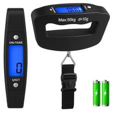 Image of 50KG DIGITAL TRAVEL PORTABLE HANDHELD WEIGHING LUGGAGE SCALES SUITCASE BAG