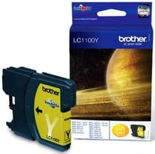 Image of Genuine Brother LC1100Y Yellow Ink jet Print Cartridge, LC-1100Y